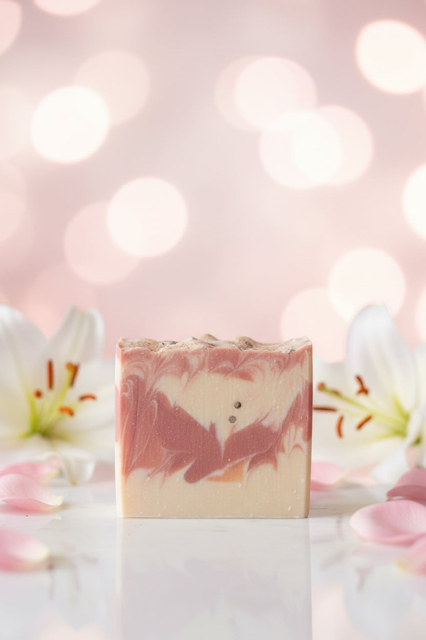 Designer white lily and rose