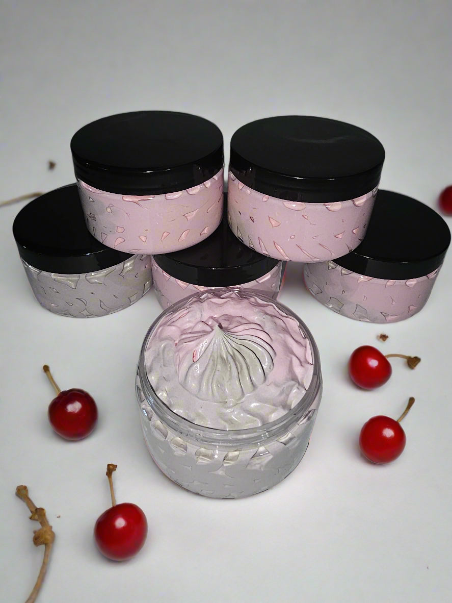 Chocolate Covered Cherries Bundle 7 oz handmade soap and 2.5 oz body butter bundle.