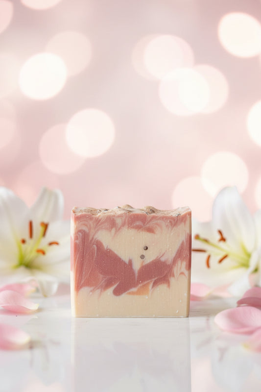 Designer white lily and rose