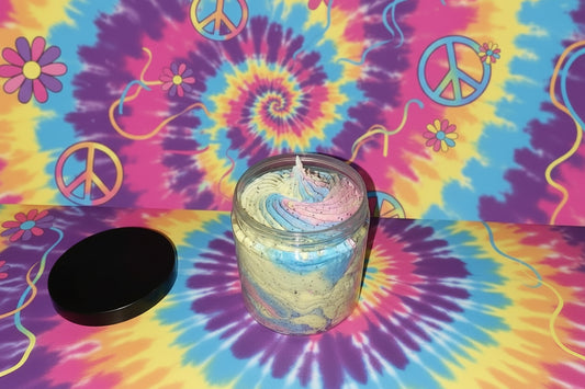 Foaming Whipped Sugar and Poppy Seed Soap Scrub